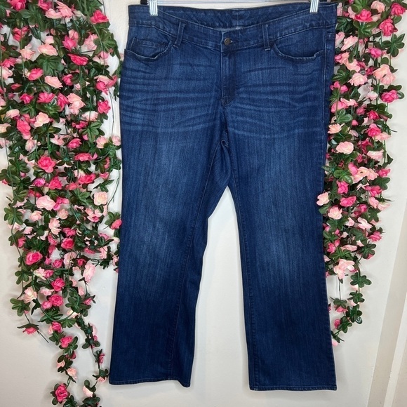 🌹Old Navy Dark Wash Blue Denim Jeans Women’s Plus Size 18 Boot Cut Stretch - Picture 1 of 9